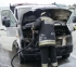 Péntek 13.: kigyulladt egy kisteherautó Gödöllő közelében