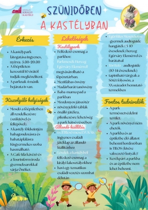 Szünidőben a gödöllői kastélyban