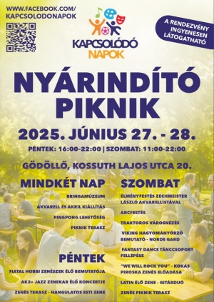 Nyárindító piknik a Kapcsolódó Napok keretében Gödöllőn